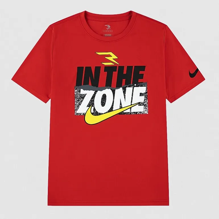 Nike 3BRAND by Russell Wilson Big Kid Boys Crew Neck Short Sleeve Regular Fit Graphic T-Shirt