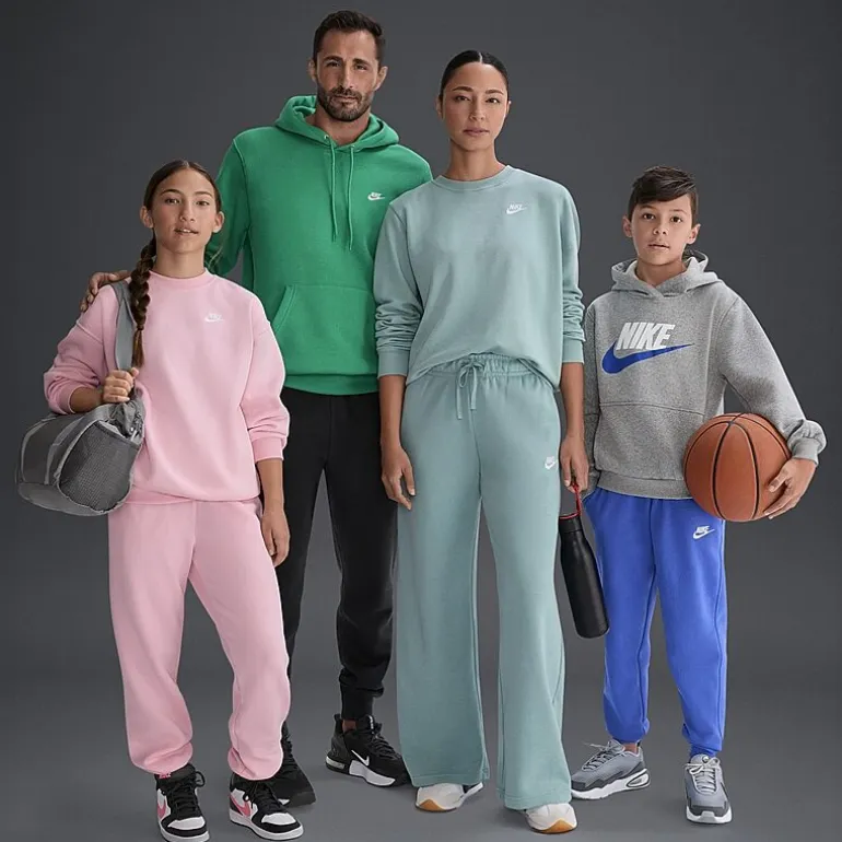 Nike Club Big Kid Girls Cuffed Loose Fit Fleece Jogger Pant