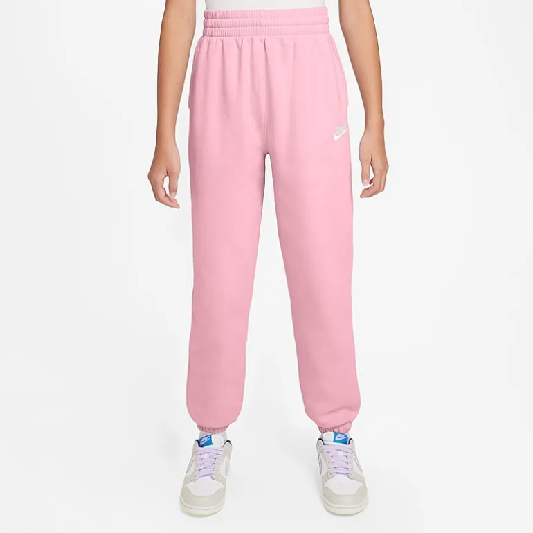 Nike Club Big Kid Girls Cuffed Loose Fit Fleece Jogger Pant