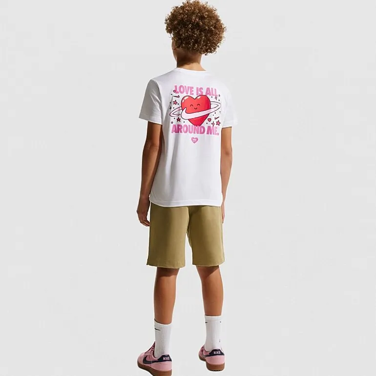 Nike Club Big Kid Unisex Crew Neck Short Sleeve Regular Fit Graphic T-Shirt