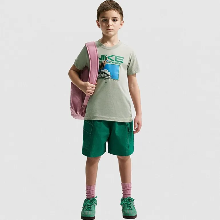 Nike Club Big Kid Unisex Crew Neck Short Sleeve Regular Fit Graphic T-Shirt