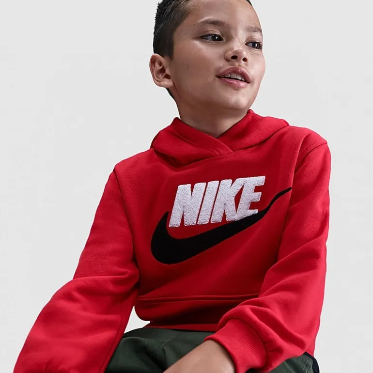Nike Club Big Kid Unisex Long Sleeve Fleece Active Hoodie
