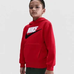 Nike Club Big Kid Unisex Long Sleeve Fleece Active Hoodie