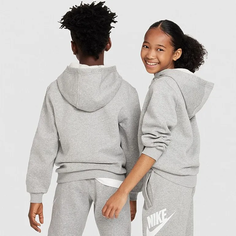 Nike Club Big Kid Unisex Long Sleeve Fleece Active Hoodie