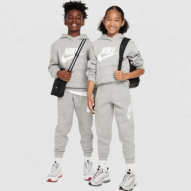 Nike Club Big Kid Unisex Long Sleeve Fleece Active Hoodie