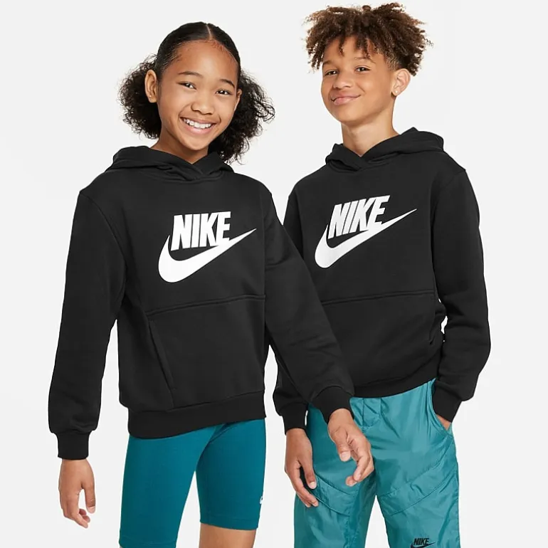 Nike Club Big Kid Unisex Long Sleeve Fleece Active Hoodie