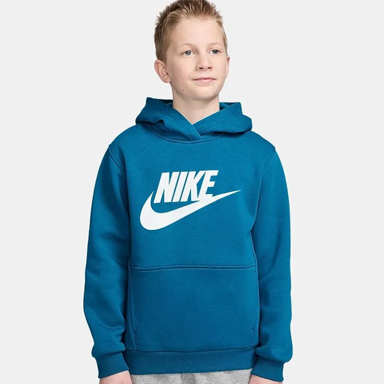 Nike Club Big Kid Unisex Long Sleeve Fleece Active Hoodie