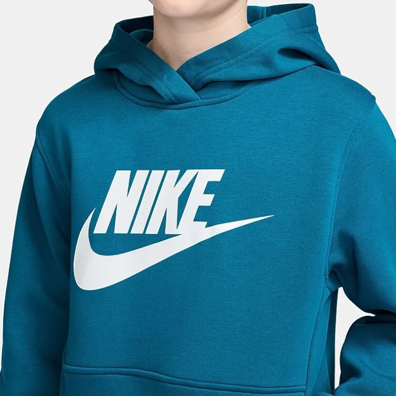 Nike Club Big Kid Unisex Long Sleeve Fleece Active Hoodie
