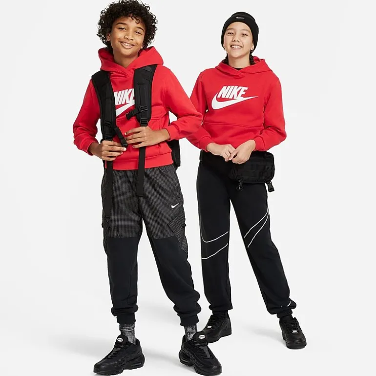 Nike Club Big Kid Unisex Long Sleeve Fleece Active Hoodie