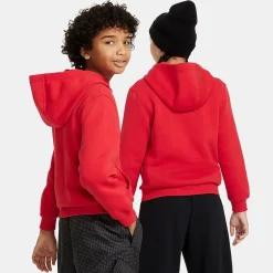 Nike Club Big Kid Unisex Long Sleeve Fleece Active Hoodie