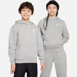 Nike Club Big Kid Unisex Long Sleeve Fleece Active Hoodie