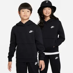 Nike Club Big Kid Unisex Long Sleeve Fleece Active Hoodie