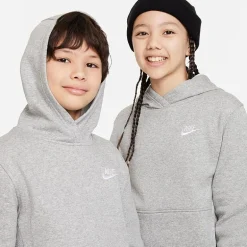 Nike Club Big Kid Unisex Long Sleeve Fleece Active Hoodie