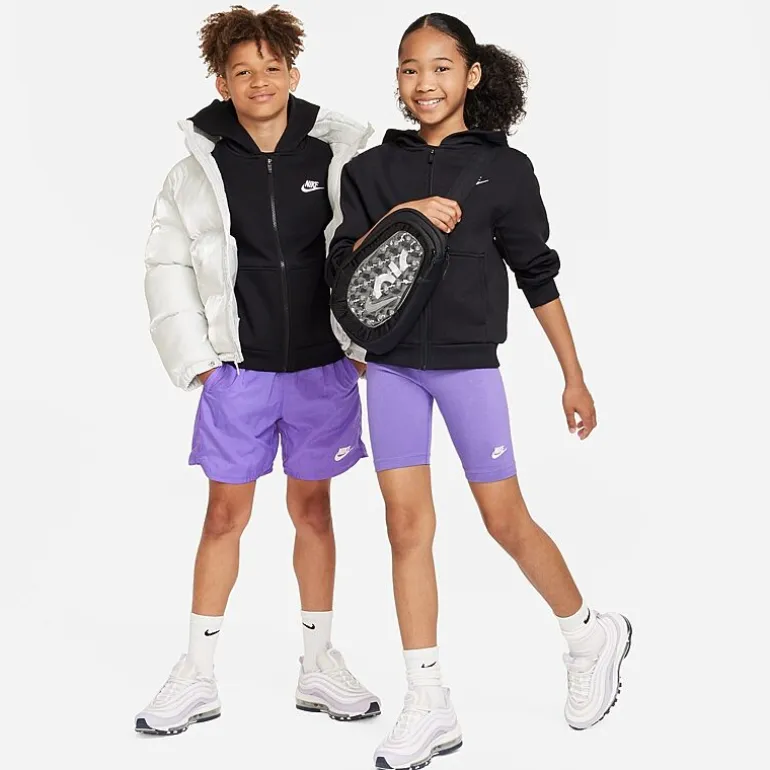 Nike Club Big Kid Unisex Long Sleeve Fleece Zipper Active Hoodie