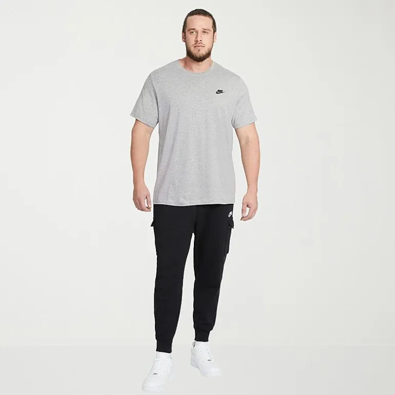 Nike Club Embroidered Logo Mens Crew Neck Short Sleeve Active Big and Tall T-Shirt