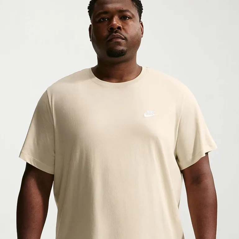 Nike Club Embroidered Logo Mens Crew Neck Short Sleeve Active Big and Tall T-Shirt