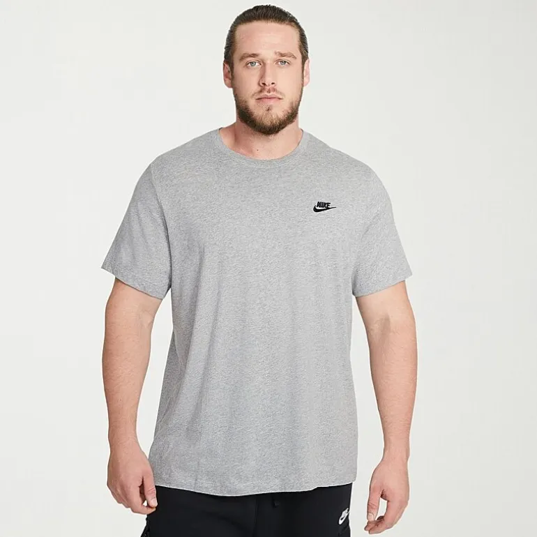 Nike Club Embroidered Logo Mens Crew Neck Short Sleeve Active Big and Tall T-Shirt