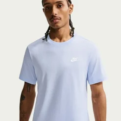 Nike Club Embroidered Logo Mens Crew Neck Short Sleeve Active Big and Tall T-Shirt