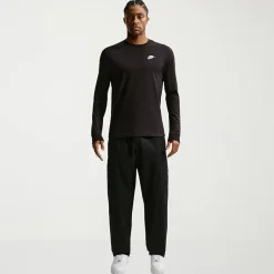 Nike Club Mens Crew Neck Long Sleeve Quick Dry Active Big and Tall T-Shirt