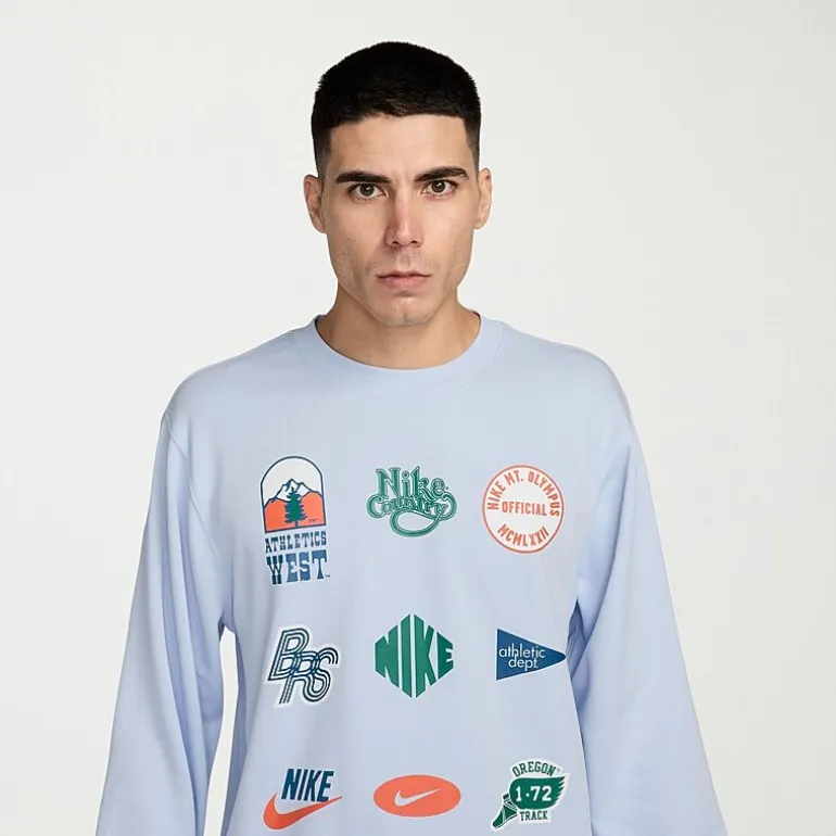 Nike Club Mens Crew Neck Long Sleeve Sweatshirt