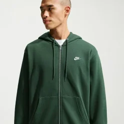 Nike Club Mens Long Sleeve Fleece Zipper Active Big and Tall Hoodie