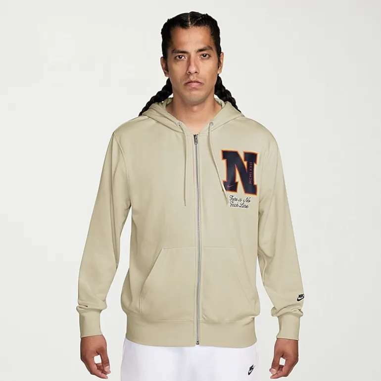 Nike Club Mens Long Sleeve Fleece Zipper Active Big and Tall Hoodie