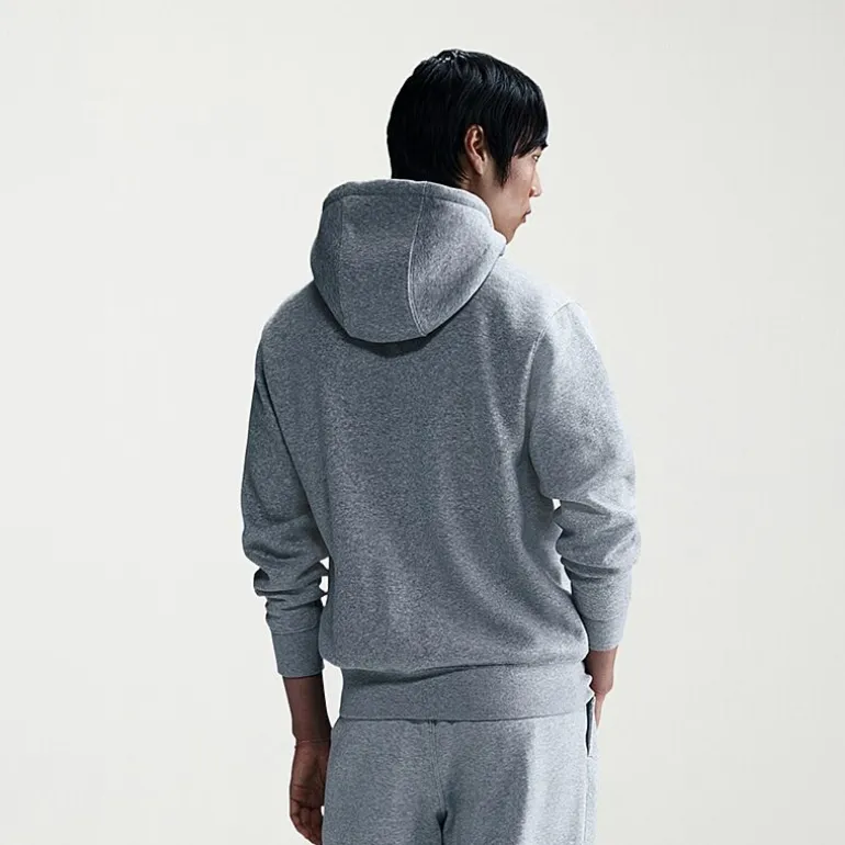 Nike Club Mens Long Sleeve Fleece Zipper Active Hoodie