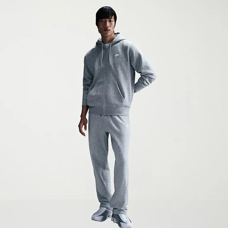 Nike Club Mens Long Sleeve Fleece Zipper Active Hoodie