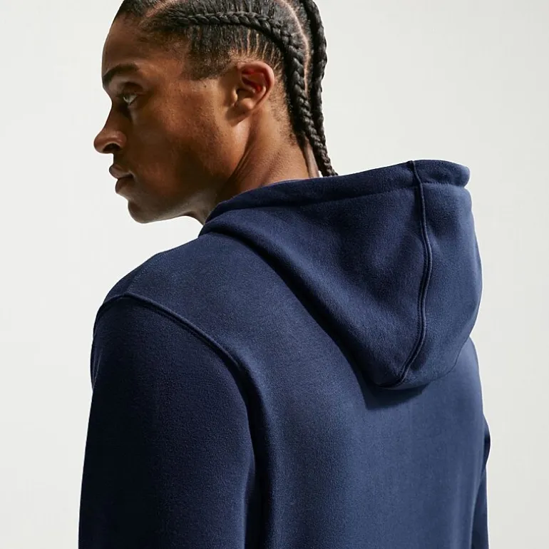 Nike Club Mens Long Sleeve Fleece Zipper Active Hoodie