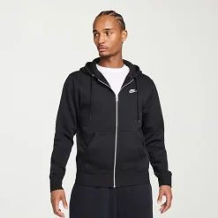 Nike Club Mens Long Sleeve Fleece Zipper Active Hoodie