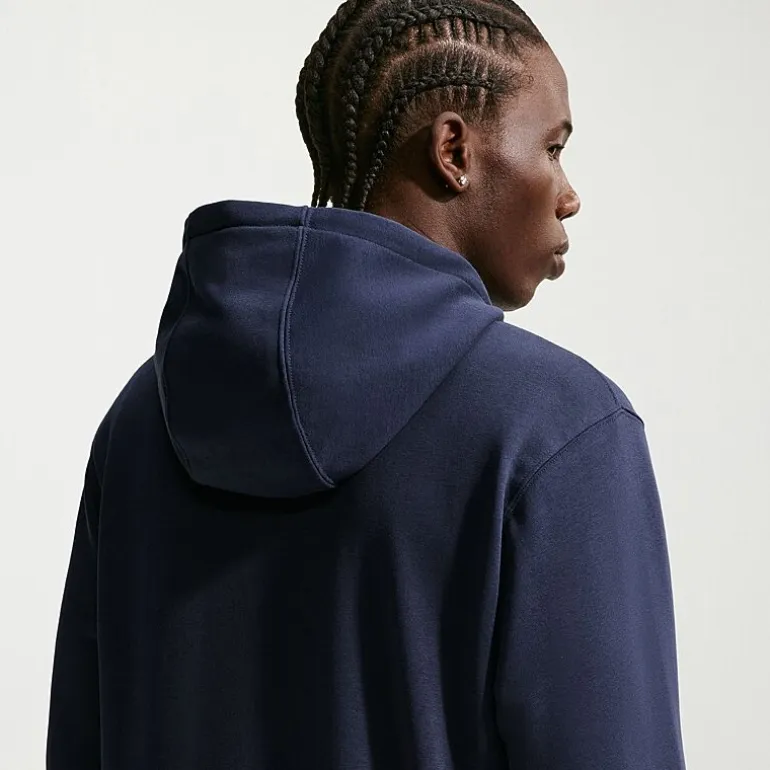 Nike Club Mens Long Sleeve Fleece Zipper Active Hoodie