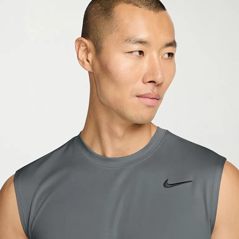 Nike Dri Fit Mens Crew Neck Sleeveless Muscle T-Shirt