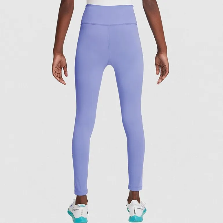 Nike Dri-Fit One Big Kid Girls High Rise Knit Active Skinny Full Length Leggings