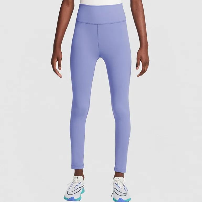 Nike Dri-Fit One Big Kid Girls High Rise Knit Active Skinny Full Length Leggings
