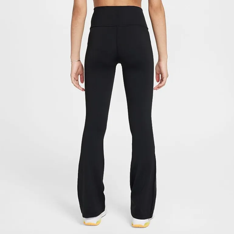 Nike Dri-Fit One Big Kid Girls High Rise Knit Active Flare Full Length Leggings