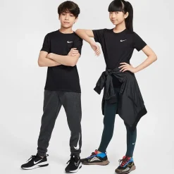 Nike Dri-Fit Swoosh Big Kid Unisex Crew Neck Short Sleeve Active T-Shirt