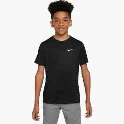 Nike Dri-Fit Swoosh Big Kid Unisex Crew Neck Short Sleeve Active T-Shirt