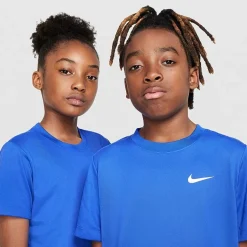Nike Dri-Fit Swoosh Big Kid Unisex Crew Neck Short Sleeve Active T-Shirt