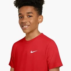 Nike Dri-Fit Swoosh Big Kid Unisex Crew Neck Short Sleeve Active T-Shirt