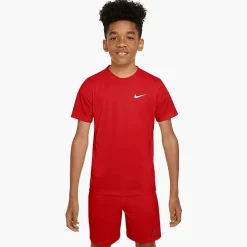 Nike Dri-Fit Swoosh Big Kid Unisex Crew Neck Short Sleeve Active T-Shirt