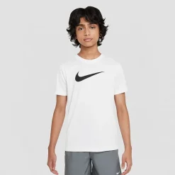Nike Dri-Fit Swoosh Unisex Crew Neck Short Sleeve Regular Fit Graphic T-Shirt