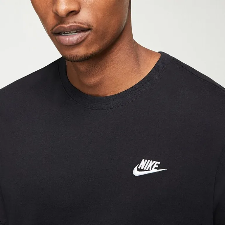 Nike Embroidered Logo Mens Crew Neck Short Sleeve Embroidered Active T-Shirt