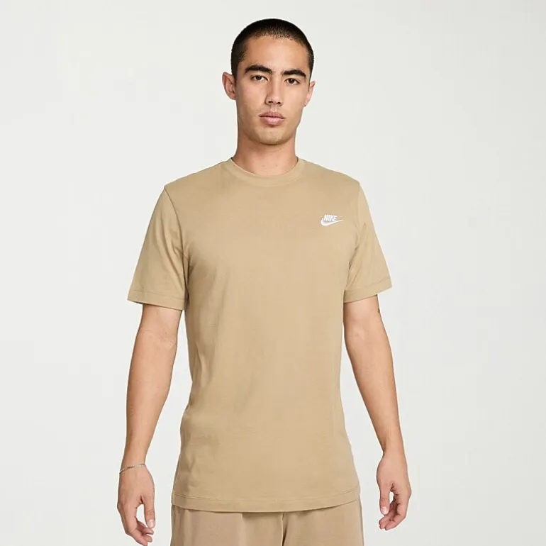 Nike Embroidered Logo Mens Crew Neck Short Sleeve Embroidered Active T-Shirt