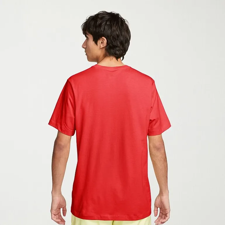 Nike Embroidered Logo Mens Crew Neck Short Sleeve Embroidered Active T-Shirt