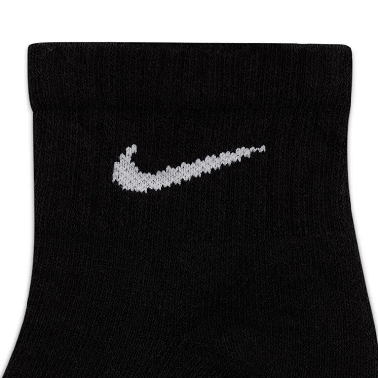 Nike Everyday Cushioned Unisex Adult Multi-Pack 6 Pair Quarter Ankle Socks