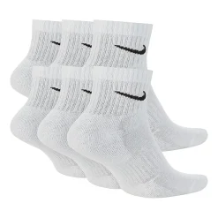 Nike Everyday Cushioned Unisex Adult Multi-Pack 6 Pair Quarter Ankle Socks