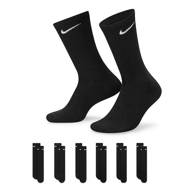 Nike Everyday Cushioned Unisex Adult 6 Pair Crew Socks