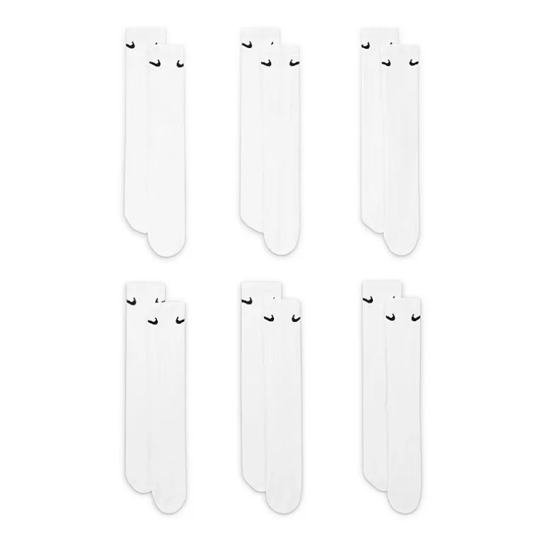 Nike Everyday Cushioned Unisex Adult 6 Pair Crew Socks