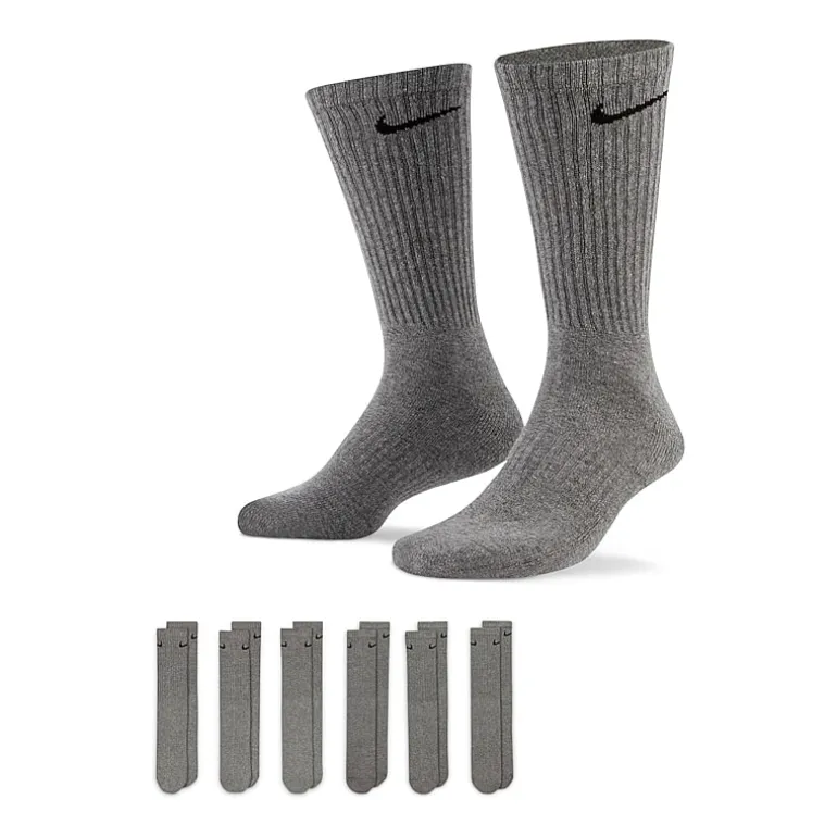 Nike Everyday Cushioned Unisex Adult 6 Pair Crew Socks