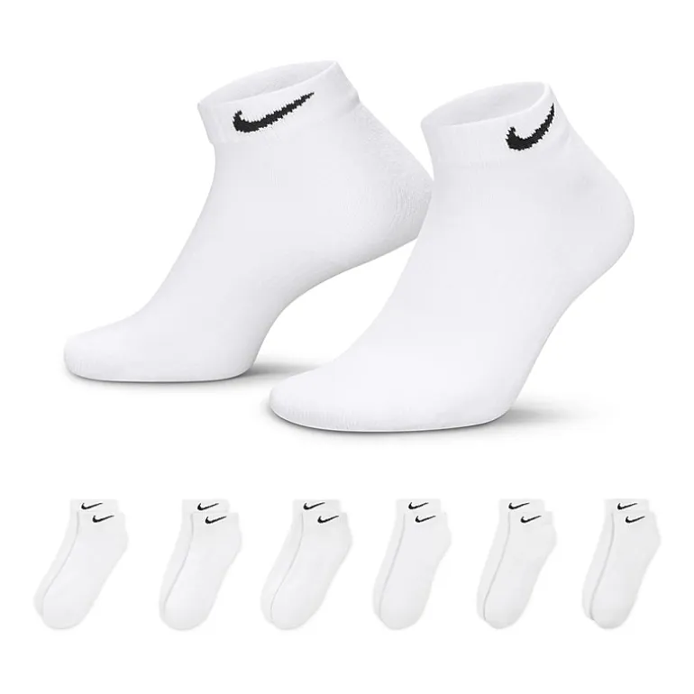 Nike Everyday Cushioned Unisex Adult Multi-Pack 6 Pair Low Cut Socks